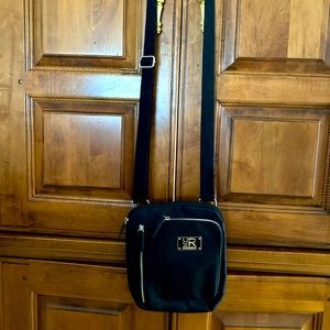 Kenneth Cole Reaction Black Nylon Crossbody Bag